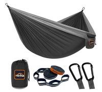 AnorTrek Camping Hammock, Super Lightweight Portable Parachute Hammock with Two Tree Straps Single or Double Nylon Travel Tree Hammocks for Camping Backpacking Hiking