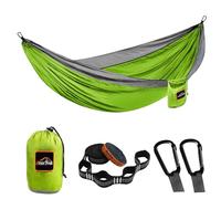 Anortrek Outdoor Hammock 2-Person 300x200 cm [250kg Load Capacity] Ultralight - Camping Accessory with Tree Straps, Breathable Nylon Travel Hammock for Hiking & Garden