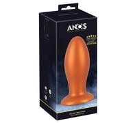 Anos Big Soft Butt Plug with Suction Cup Brown 16 cm