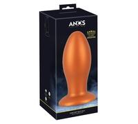 Anos Giant Soft Butt Plug with Suction Cup Brown 21 cm