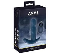 Anos RC Rotating Prostate Plug with Vibration Blue 13.3 cm