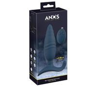Anos RC Thrusting Shock Function Anal Vibrator Blue 4.1 cm