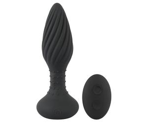 ANOS - Rotating Beaded Anal Vibrator (Black)