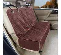 ANOSOSPECIAL Dog Car Seat Cover for Back Seat Cover for Kids,Non Stick Fur Rear Seat Protector for Pet,Nonslip Waterproof Universal Fit Interior Backseat Covers for Auto Van SUV (Large, Coffee Brown)