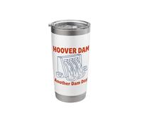 Another Dam Day Hoover Dam Nevada Retro Camera Trip Pun Stainless Steel Insulated Tumbler