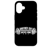 Another Day Another Grind Weightlifting Gym Workout Fitness Case for iPhone 16