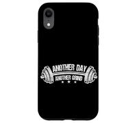 Another Day Another Grind Weightlifting Gym Workout Fitness Case for iPhone XR