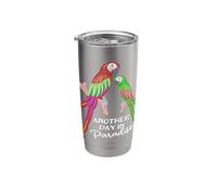 Another Day in Paradise Funny Parrots Stainless Steel Insulated Tumbler