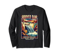 Another Hoover Dam Day Retro Travel Nevada Sightseeing Long Sleeve T-Shirt