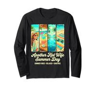 Another Hot Wife Summer Day Beach Cocktail Long Sleeve T-Shirt