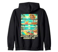 Another Hot Wife Summer Day Beach Cocktail Zip Hoodie