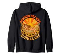 Another Hot Wife Summer Day Hammock Sunflower Zip Hoodie