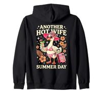 Another Hot Wife Summer Day Vacation Goose Zip Hoodie