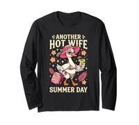 Another Hot Wife Summer Vacation Beach Cocktail Goose Long Sleeve T-Shirt