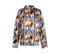 Another Label Dreiser Multi Shirt Long Sleeve Blue Horizon Charcoal size L | Button-Down Shirts Outlet | Women | Blue L