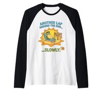 Another Lap Around The Sun Slowly Birthday Mode Box Turtle Raglan Baseball Tee