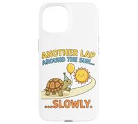 Another Lap Around The Sun Slowly Cute Box Turtle Party Hat Case for iPhone 15