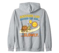 Another Lap Around The Sun Slowly Cute Box Turtle Party Hat Zip Hoodie