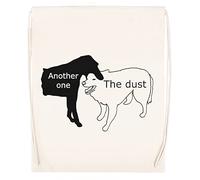 Another One Bites The Dust Reusable Gym Bag With Drawstring Cotton Beige Drawstring Gym Bag