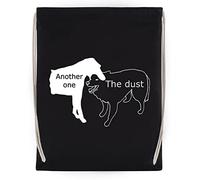 Another One Bites The Dust Reusable Gym Bag With Drawstring Cotton Black Drawstring Gym Bag