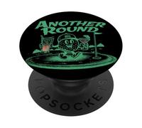 Another Round Funny Golfing & Drinking Vintage Golfer PopSockets Adhesive PopGrip