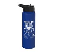 Another Side Quest, Funny Gaming RPG Metal Viking Warrior Stainless Steel Insulated Water Bottle