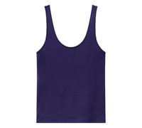 Another Tomorrow scoop-neck tank top - Blue XS-S-M-L