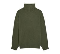 Another Tomorrow Turtle-neck Cashmere and Wool-blend Jumper - Dark Green - M (UK12 / M)