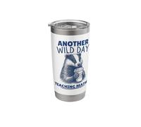 Another Wild Day Teaching Maths Funny Badger Stainless Steel Insulated Tumbler