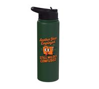 Another Year Employed Still Mildly Confused Retro Stainless Steel Insulated Water Bottle