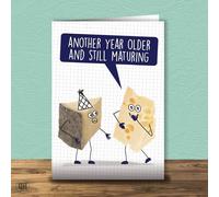 Another Year Older And Still Maturing Birthday Card