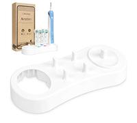 Anotion Electric Toothbrush Double Stand Toothbrush Heads Holder for Oral B & Oral B PRO Series White