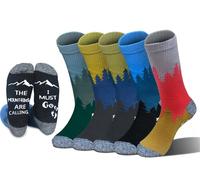 ANOTION Hiking Socks, 5 Pair Anti Blister,Anti-Odour,Breathable Sports Socks,Outdoor Multi Performance Athletic Socks for Men & Women,Running,Walking, Working, Cycling,Trainer,Unisex-M