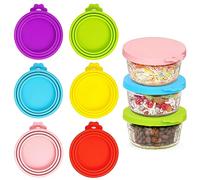 ANOTION Silicone Stretch Lids for Gü Pots - Stretch Lids Compatible with Gu Puds Cheesecake Jars Reusable Airtight Cup Covers for Drinks Food Storage Kitchen Gadgets Essentials Camping Accessories