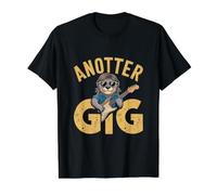 Anotter Gig - Funny Rocker Otter Rock n Roll Musician Value Graphic T-Shirt, Men, Black, M