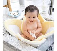 Anoudon Baby Bath Flower Baby Bath Pad Baby Bath Mat for Bathtub Bathtub Sink Foldable Soft Flower Petal Shape Bath Pad