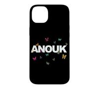 Anouk - Beautiful Name with Butterlfies Case for iPhone 14 Plus