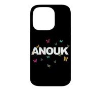 Anouk - Beautiful Name with Butterlfies Case for iPhone 14 Pro