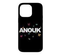 Anouk - Beautiful Name with Butterlfies Case for iPhone 14 Pro Max