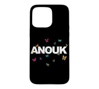 Anouk - Beautiful Name with Butterlfies Case for iPhone 15 Pro Max