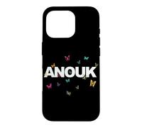Anouk - Beautiful Name with Butterlfies Case for iPhone 16 Pro