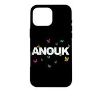 Anouk - Beautiful Name with Butterlfies Case for iPhone 16 Pro Max