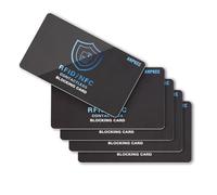 ANPKEC RFID Blocking Card (5 Pack), Slim RFID & NFC Blocker for Men & Women - 1 Card Protects Entire Wallet/Purse, Contactless Debit/Credit Card & Passport Protector