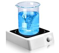 ANPOOZ Magnetic Stirrer w/Stir Bar, 2500RPM Stir Plate, 2000mL Magnetic Stir Plate, Magnetic Mixer for Brewing UK Plug (No Heating)