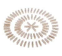 Anpro 150 PCS Mini Wooden Pegs,Mini Pegs for Holding Photo Paper,for Craft and DIY Decoration