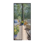 Anpro Fly Screens for Doors,Powerful Magnets and Full Frame Magic Tape Magnetic Door Curtain,Heavy Duty Self-Sealing Mesh,Door Screen Automatically Closes 90 x 212 cm
