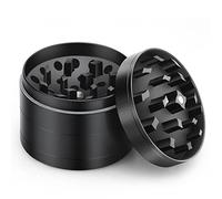 Anpro Herb Grinder Premium Zinc Alloy - 4 Layers Portable Herbal Grinder with Magnetic Top Cover, Mesh Screen, Pollen Scraper