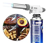 ANPTGHT Butane Torch Kitchen Blow Lighter Master Torch with Safety Lock and Adjustable Flame, for Desserts Creme Brulee BBQ and Baking (Butane Gas Not Included)