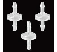 ANPTGHT One Way Check Valve 5/32" (4MM) Hose Barb Non Return Ozone Resistance Plastic Valve for Water Fuel Oil Air Gas (Pack of 3)