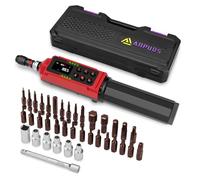 ANPUDS Digital Torque Screwdriver, 1.5-88.5in-lbs./0.15-10Nm, Electronic Adjustable Screwdriver Torque Wrench Set with ±1% Accuracy, Vibration, Buzzer, LED Notification for Gunsmithing, Scope Mounting